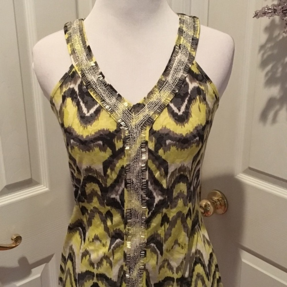 INC beaded top, small, EUC